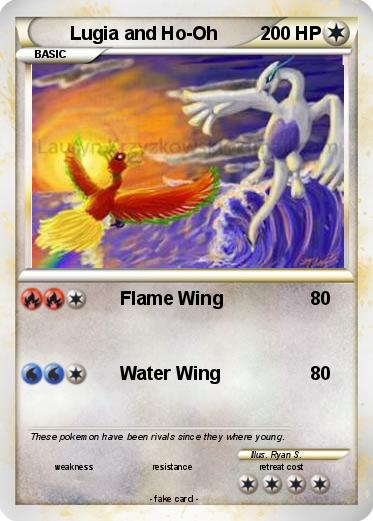 Pokemon Lugia and Ho-Oh