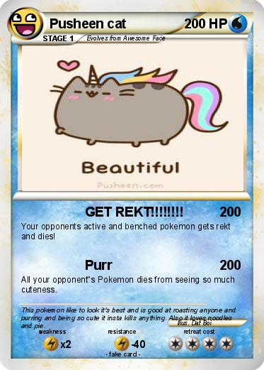 Pokemon Pusheen cat