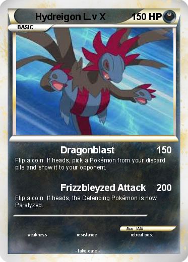 Pokemon Hydreigon L.v X