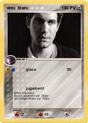 Pokemon vieu  blanc                   