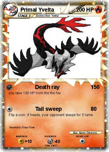 Pokemon Primal Yvelta