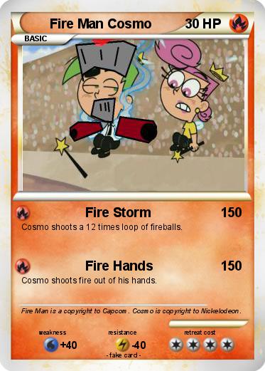 Pokemon Fire Man Cosmo