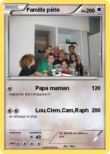 Pokemon Famille périe