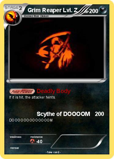 Pokemon Grim Reaper Lvl. Z