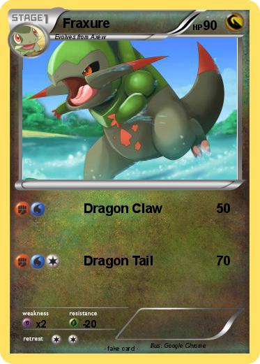Pokemon Fraxure