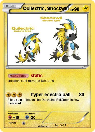 Pokemon Qullectric, Shockwill