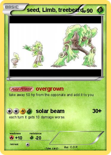 Pokemon seed, Limb, treebeard