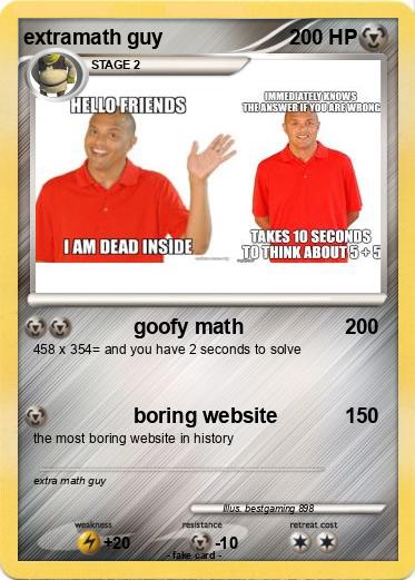 Pokemon extramath guy