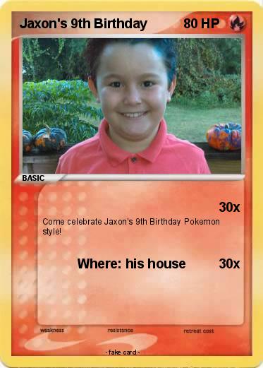 Pokemon Jaxon's 9th Birthday