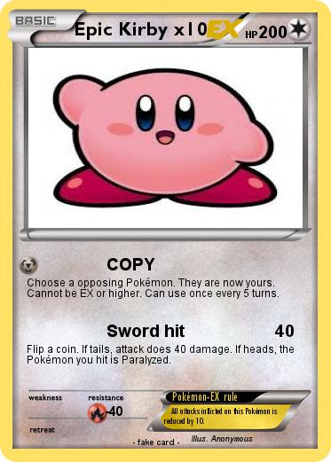 Pokemon Epic Kirby x10