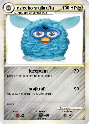 Pokemon dziecko srajkrafta