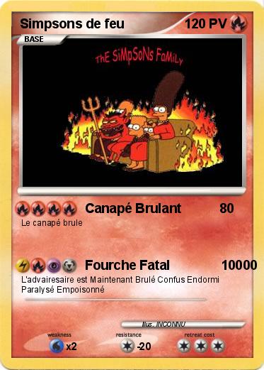 Pokemon Simpsons de feu