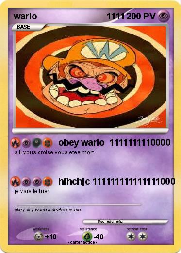 Pokemon wario                            1111