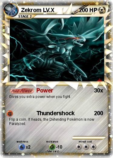 Pokemon Zekrom LV.X
