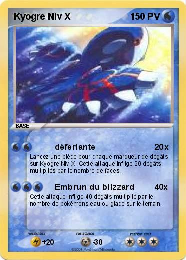 Pokemon Kyogre Niv X