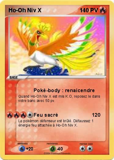 Pokemon Ho-Oh Niv X