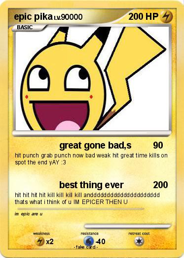 Pokemon epic pika