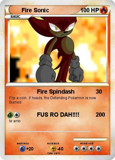Pokemon Fire Sonic