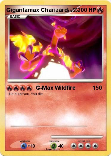 Pokemon Gigantamax Charizard