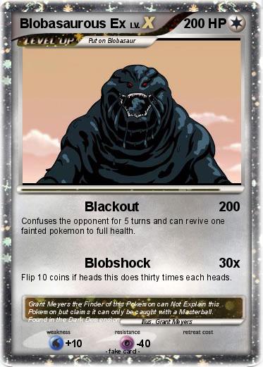 Pokemon Blobasaurous Ex