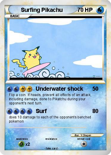 Pokemon Surfing Pikachu