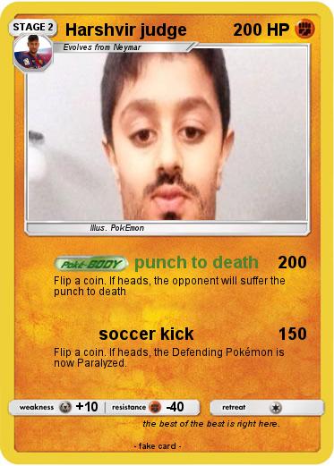 Pokemon Harshvir judge