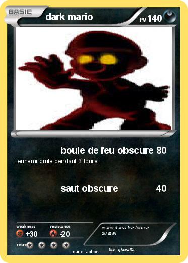 Pokemon dark mario
