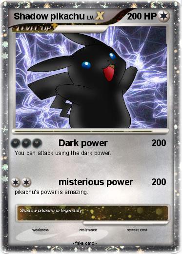 Pokemon Shadow pikachu
