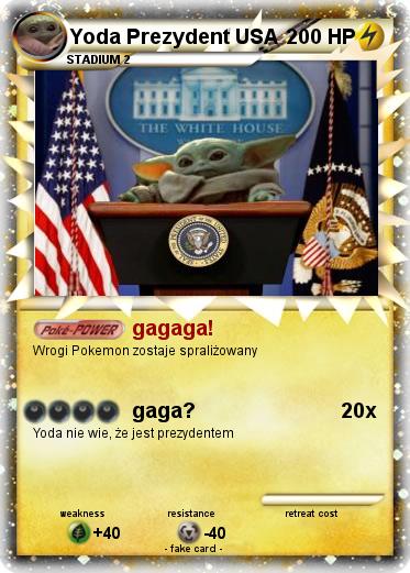 Pokemon Yoda Prezydent USA