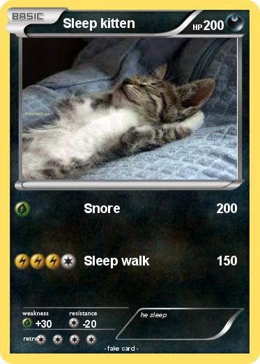 Pokemon Sleep kitten