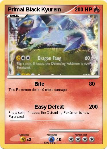 Pokemon Primal Black Kyurem