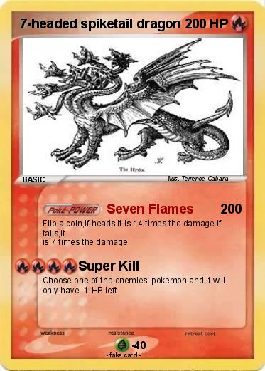 Pokemon 7-headed spiketail dragon