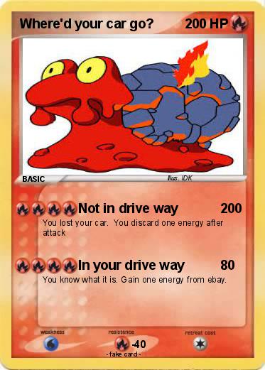 Pokemon Where'd your car go?