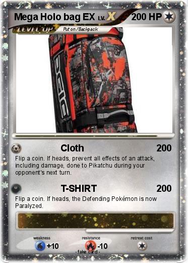 Pokemon Mega Holo bag EX