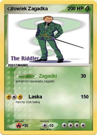 Pokemon człowiek Zagadka