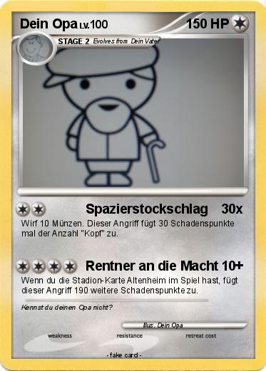 Pokemon Dein Opa