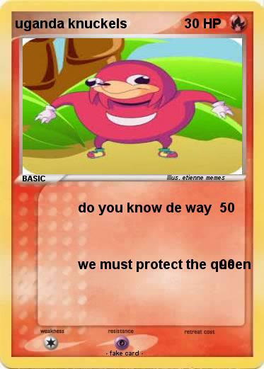 Pokemon uganda knuckels