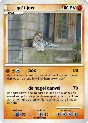 Pokemon gaf tijger
