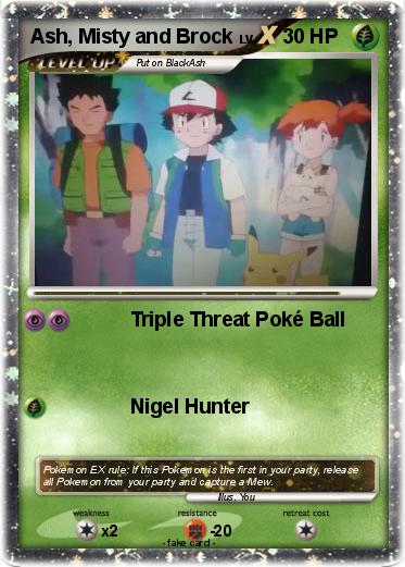 Pokemon Ash, Misty and Brock