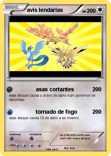 Pokemon avis lendarias