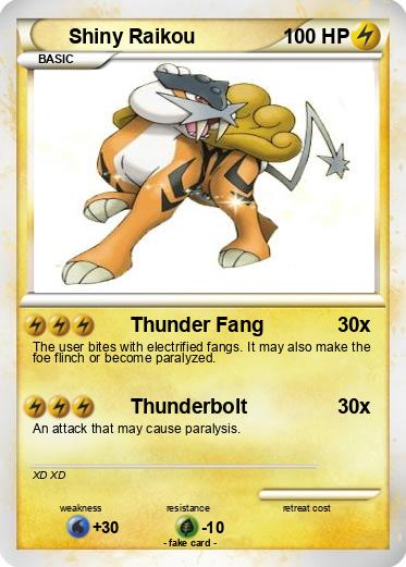 Pokemon Shiny Raikou