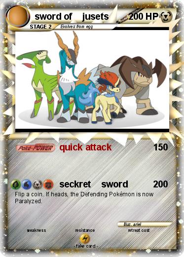 Pokemon sword of    jusets