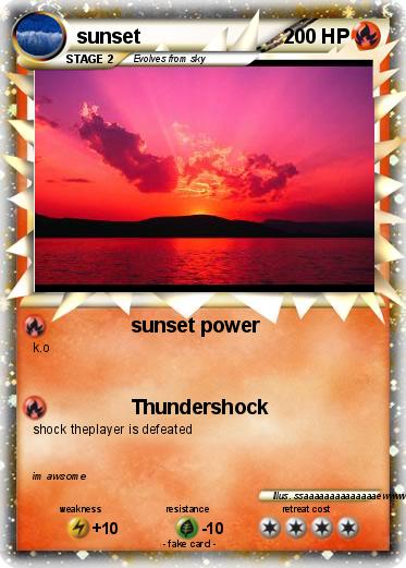 Pokemon sunset