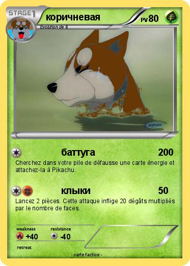 Pokemon коричневая