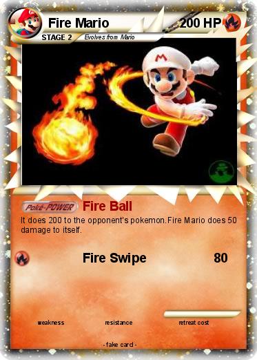Pokemon Fire Mario
