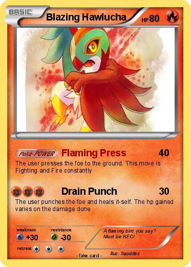 Pokemon Blazing Hawlucha