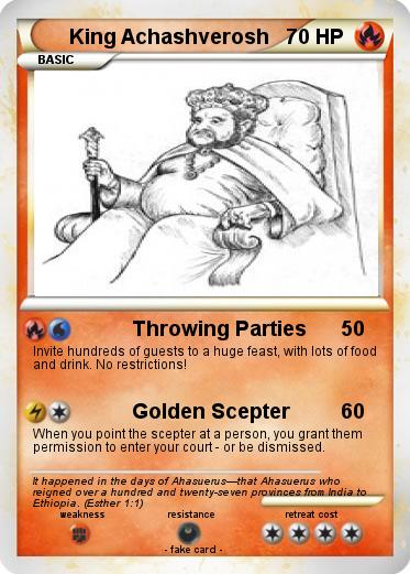 Pokemon King Achashverosh