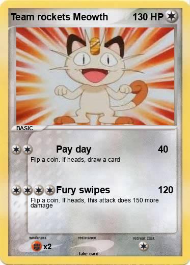 Pokemon Team rockets Meowth