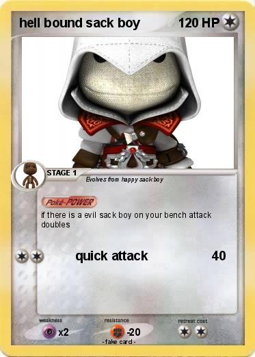 Pokemon hell bound sack boy