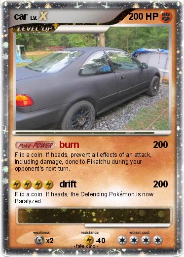 Pokemon car